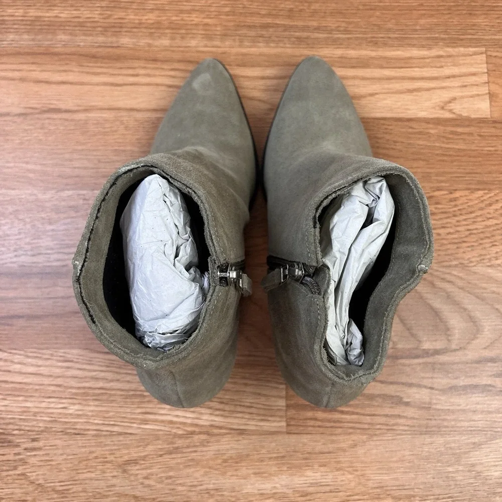 ABLE Dorset Boots Suede Leather in Mushroom Womne's Size 9.5 Waterproof‎ NEW